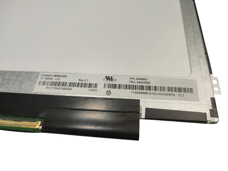 Matryca INNOLUX N116BGE -L32 11,6" 1366x768px; 40pin MATOWA