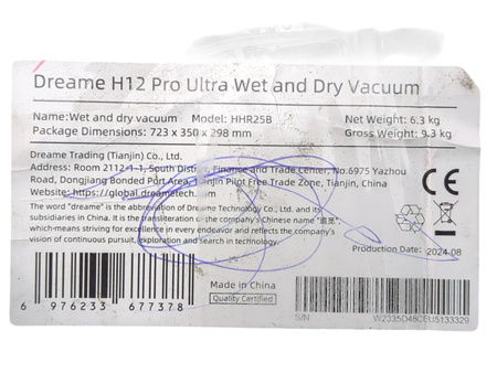 ODKURZACZ PIONOWY Z MOPEM DREAME H12 PRO ULTRA HHR25B