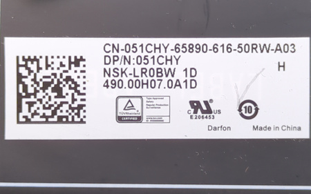 Klawiatura laptopa Dell Latitude 3570 NSK-LROBW 1D