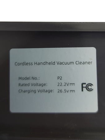 Odkurzacz pionowy akumulatorowy P2 400 W Fioletowy