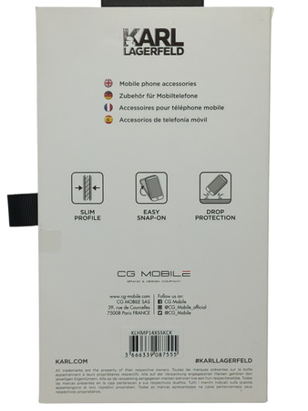 Plecki Karl Lagerfeld do Apple iPhone 14 Pro Max Silicone czarny