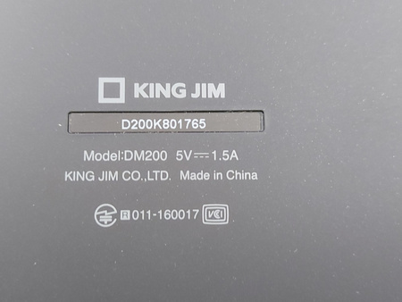 Cyfrowy notatnik KING JIM DM200 7" QWERTY WiFi 1024x600 4GB czarny