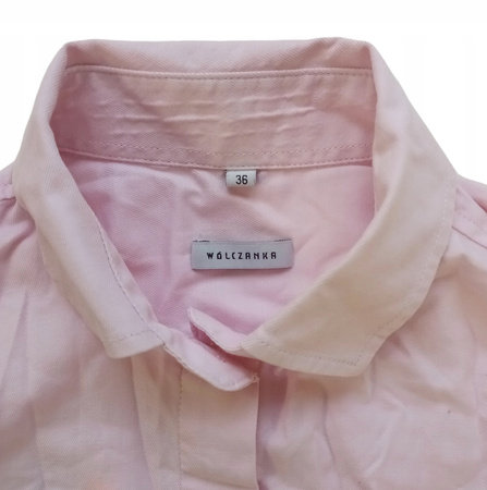 KOSZULA MĘSKA WÓLCZANKA ROZMIAR 36 RÓŻOWA