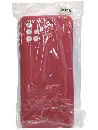 Etui Plecki do Samsung Galaxy A51 Silicon Case czerwone