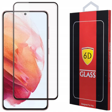 Szkło hartowane 6D do Samsung Galaxy S21 czarna ramka
