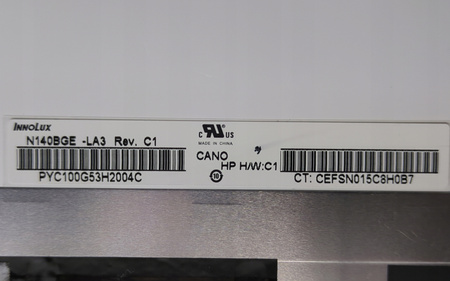 Matryca INNOLUX N140BGE-LA3 14" 40pin MATOWA 1366x768px