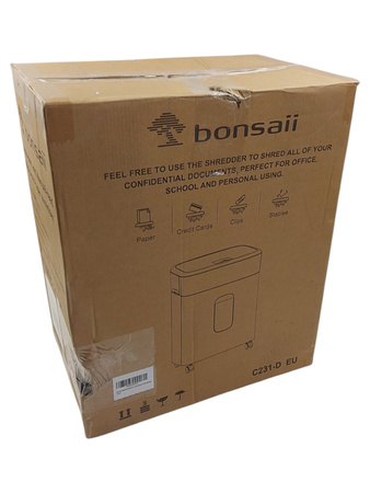 Niszczarka do dokumentów BONSAII C231-D 100 ARK. AUTO, KOSZ 16L