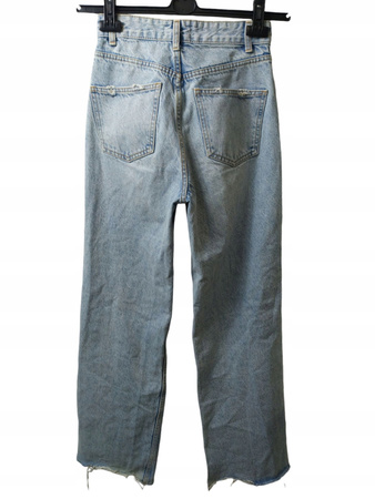 Spodnie damskie Jeans ZARA Rozmiar 34 NIEBIESKIE