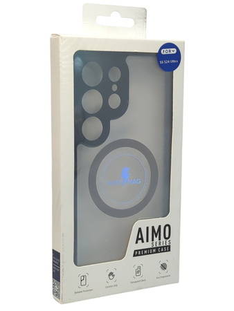 Etui Dux Ducis Aimo Mag do Samsung Galaxy S24 Ultra czarne MagSafe