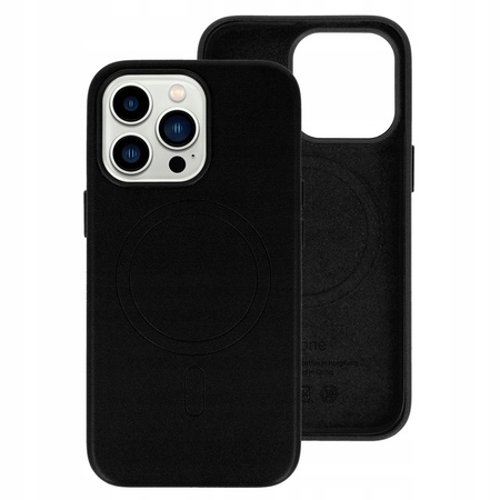 Etui MagSafe Leather Case Czarne do Apple iPhone 15