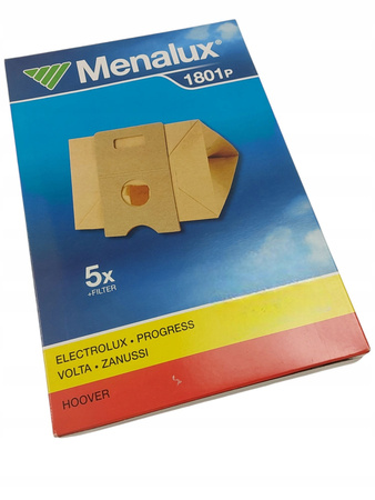 Worki papierowe do odkurzaczy Menalux 1801p 5 sztuk