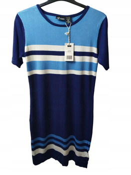 Sukienka dzianinowa UP2FASHION Rozmiar L Niebieska