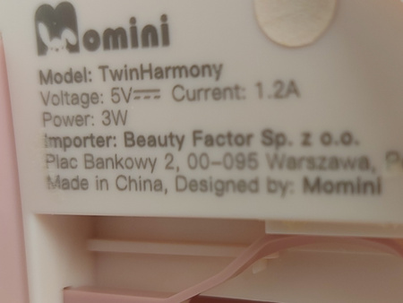 Laktator elektroniczny 2 Momini TwinHarmony Podwójny 4-fazowy bezprzewodowy