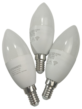 Zestaw 3 żarówek Ledvance SMART+ WiFi E14 4,9W RGBW