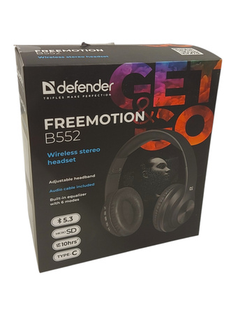 Słuchawki Bezprzewodowe Nauszne z Mikrofonem SD Bluetooth 5.4 do 50h Grania