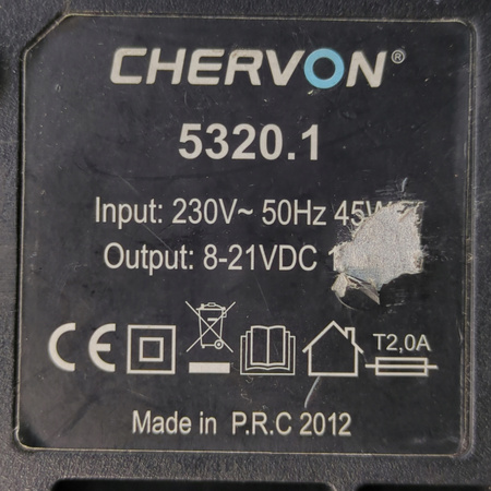 Ładowarka do akumulatorów CHERVON 5320.1 8-21V 2.0A 45W