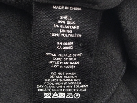 SPÓDNICA JEDWABNA DAMSKA CZARNA THEORY ROZ.4 (XS)