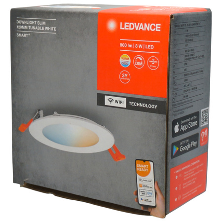 Oprawa sufitowa LED Downlight Slim 120mm TW Smart+ WiFi 800lm 8W Ledvance