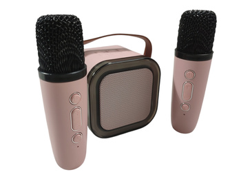 Mini Zestaw Do Karaoke 2szt Mikrofony + GŁOŚNIK BEZPRZEWODOWY DLA DZIECI