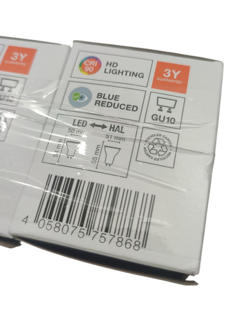 Zestaw 10 żarówek Ledvance Superior GU10 4,7W 2700K ściemnialne