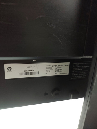 Monitor LED HP EliteDisplay E231 23 " 1920 x 1080 px TN VGA