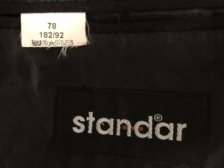 MARYNARKA MĘSKA STANDAR ROZMIAR 182/92 CZARNA