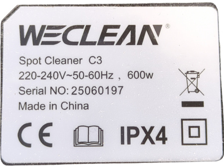 Odkurzacz piorący WECLEAN C3 na mokro 600 W 1,3 l