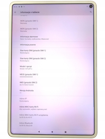 Tablet CHUWI HiPad Pro 10.8" 8/128 GB LTE Wi-Fi Srebrny