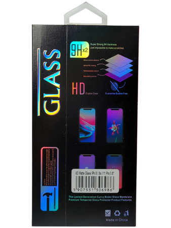Szkło hartowane 6D Glass do iPhone XS/X/11 Pro