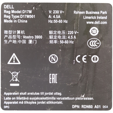 Komputer PC Dell Vostro 3900 Intel Core i3-4170 | 4GB DDR3 | 1TB HDD