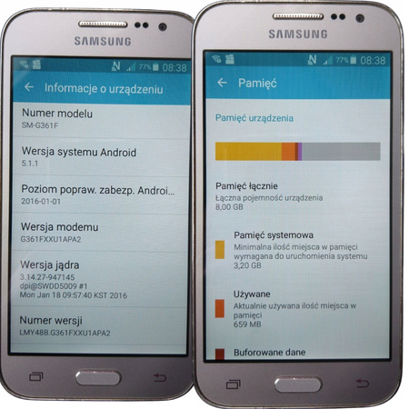 Smartfon Samsung Galaxy Core Prime SM-G361F 4,5" 1/8GB