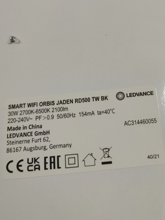 LAMPA LED ORBIS JADEN 500MM TUNABLE WHITE SMART+ WIFI 3300IM/30W LEDVANCE