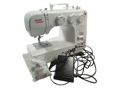 Maszyna do szycia Juno E1019 - 19 programów ściegowych | 860 wkłuć/min
