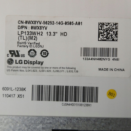 Matryca LG LP133WH2(TL)(M2) 13,3" 1366x768px