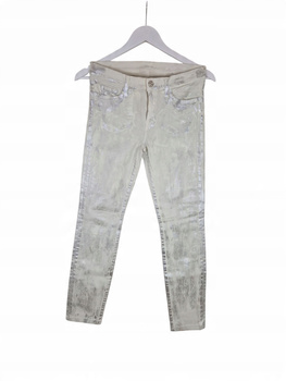 7 for all Mankind Spodnie Damskie Białe Rozmiar S
