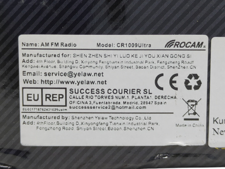 Radio awaryjne Rocam CR1009 ULTRA solarne dynamo NOAA​
