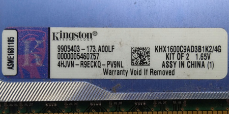 Pamięć RAM PC Kingston HyperX 8 GB (4x2GB) DDR3 1333MHz