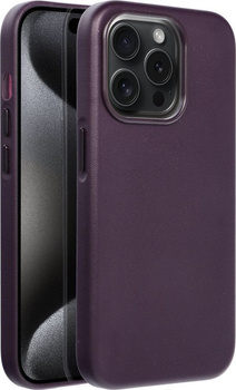 Etui MagSafe Leather Case do Apple iPhone 15 PRO fioletowe