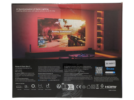 Oświetlenie TV Govee H6604B AI Sync Box RGBICW 55-65" HDMI 2.1