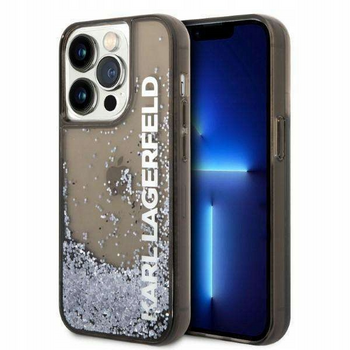 Etui Karl Lagerfeld Liquid Glitter Elong do Apple iPhone 14 Pro Czarny