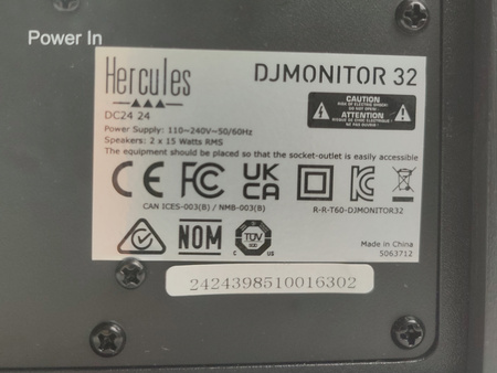 Kolumna głośnikowa HERCULES DJMonitor 32 Czarny