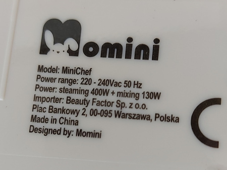 Multiblender parowy z funkcją podgrzewania butelek 7w1 MiniChef MOMINI