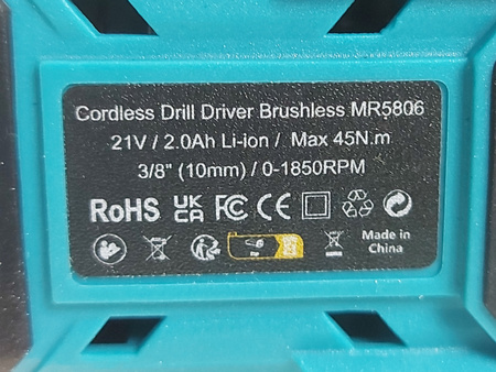 Bezszczotkowa Wiertarka Leeikoo MR3705|bateria| ładowarka| walizka| wiertła