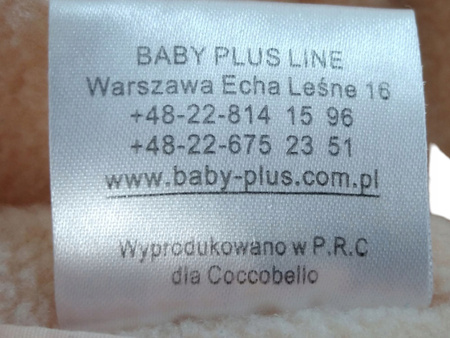 kombinezon dziecięcy COCCOBELLO Rozmiar 68 Beżowy