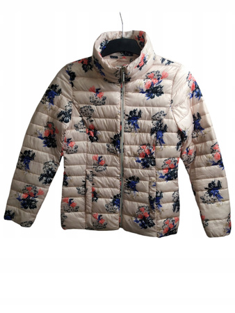 KURTKA DAMSKA PIKOWANA TOM&ROSE ROZMIAR S RÓŻOWA W KWIATY