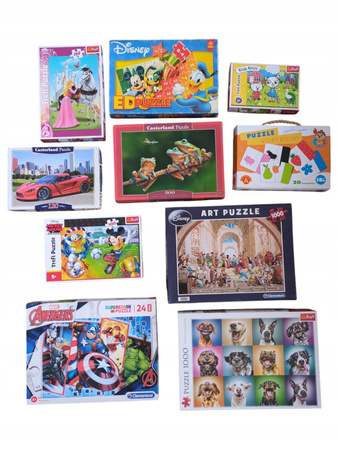 PALETA PUZZLI - 400 SZTUK RÓŻNORODNYCH ZESTAWÓW!