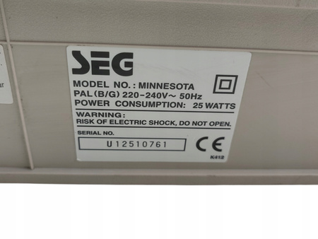 ODTWARZACZ VHS SEG MINNESOTA 6 Head Stereo Hi-Fi Magnetowid VHS