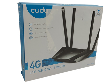 Router Cudy LT400 802.11n LTE 4G KARTA SIM (Wi-Fi 4)