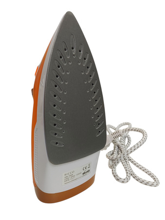 ŻELAZKO ELEKTRYCZNE PAROWE RICCO POMARAŃCZOWE-BIAŁE 1200W