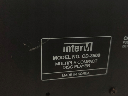 Odtwarzacz CD Inter-m CD3500